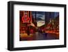 City Lights at Night-Nish Nalbandian-Framed Art Print