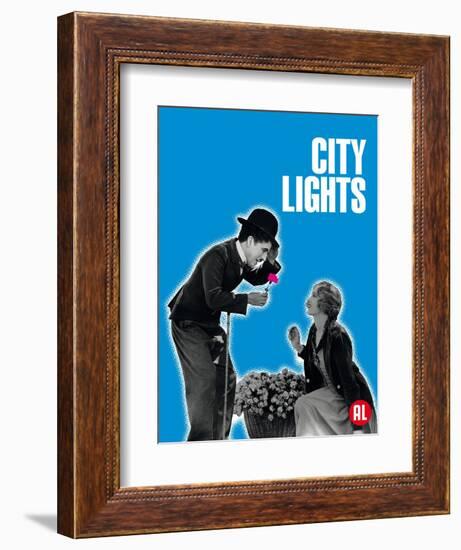 City Lights, Belgian Movie Poster, 1931-null-Framed Art Print