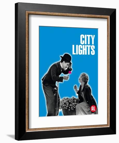 City Lights, Belgian Movie Poster, 1931-null-Framed Art Print