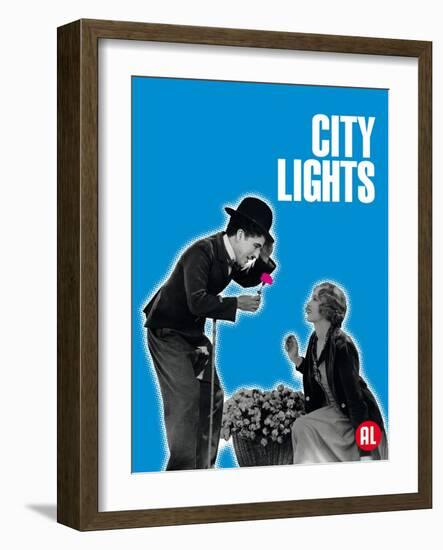 City Lights, Belgian Movie Poster, 1931-null-Framed Art Print