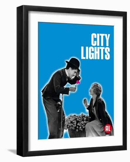 City Lights, Belgian Movie Poster, 1931-null-Framed Art Print