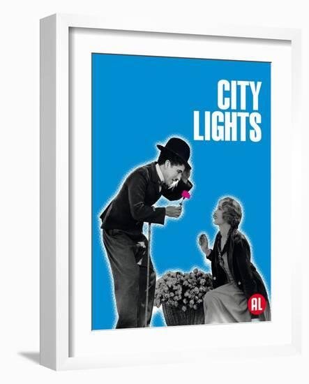 City Lights, Belgian Movie Poster, 1931-null-Framed Art Print