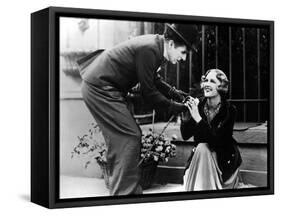 City Lights, Charlie Chaplin, Virginia Cherrill, 1931-null-Framed Stretched Canvas