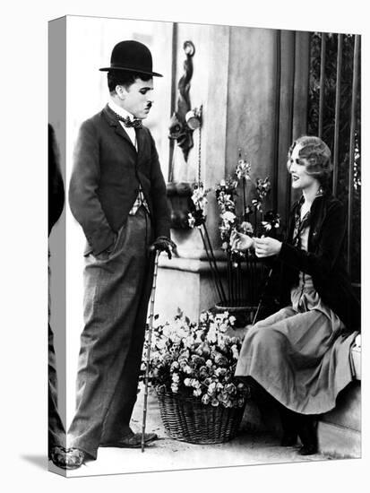 City Lights, Charlie Chaplin, Virginia Cherrill, 1931-null-Stretched Canvas