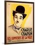 City Lights, French Movie Poster, 1931-null-Framed Art Print