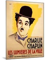 City Lights, French Movie Poster, 1931-null-Mounted Art Print