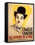 City Lights, French Movie Poster, 1931-null-Framed Stretched Canvas