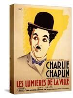 City Lights, French Movie Poster, 1931-null-Stretched Canvas