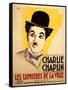 City Lights, French Movie Poster, 1931-null-Framed Stretched Canvas