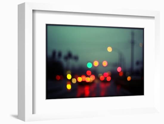 City Lights III-Leesa White-Framed Photographic Print