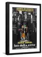 City Lights, Italian Movie Poster, 1931-null-Framed Art Print