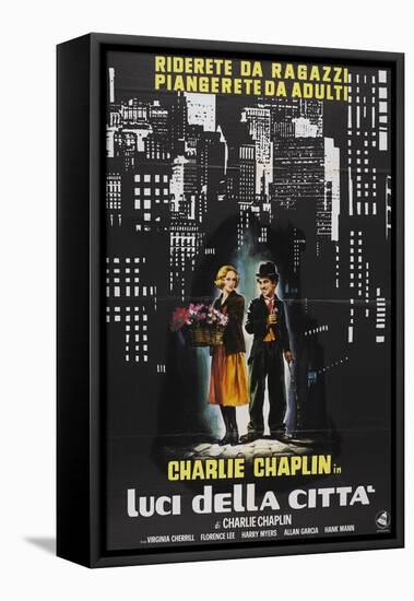 City Lights, Italian Movie Poster, 1931-null-Framed Stretched Canvas