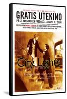 City Lights, Norwegian Movie Poster, 1931-null-Framed Stretched Canvas