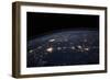 City Lights of the Southern United States-null-Framed Photographic Print