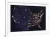 City Lights of the United States-Contemporary Photography-Framed Giclee Print