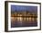 City Lights Reflected in the Willamette River, Portland, Oregon, USA-William Sutton-Framed Photographic Print