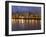 City Lights Reflected in the Willamette River, Portland, Oregon, USA-William Sutton-Framed Photographic Print