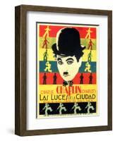 City Lights, Spanish Movie Poster, 1931-null-Framed Art Print