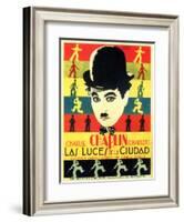 City Lights, Spanish Movie Poster, 1931-null-Framed Art Print