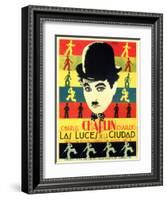 City Lights, Spanish Movie Poster, 1931-null-Framed Art Print