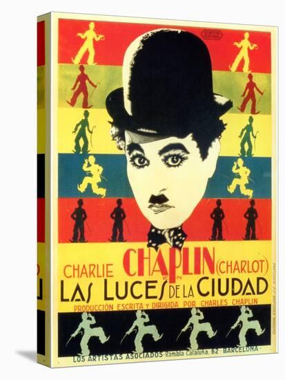 City Lights, Spanish Movie Poster, 1931-null-Stretched Canvas