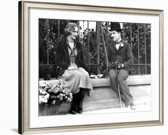 City Lights, Virginia Cherrill, Charlie Chaplin, 1931-null-Framed Photo