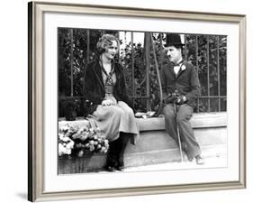 City Lights, Virginia Cherrill, Charlie Chaplin, 1931-null-Framed Photo