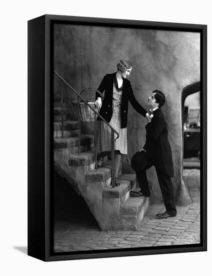 City Lights, Virginia Cherrill, Charlie Chaplin, 1931-null-Framed Stretched Canvas