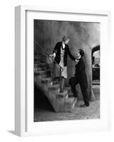 City Lights, Virginia Cherrill, Charlie Chaplin, 1931-null-Framed Photo