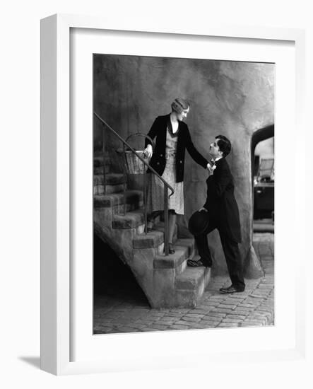 City Lights, Virginia Cherrill, Charlie Chaplin, 1931-null-Framed Photo