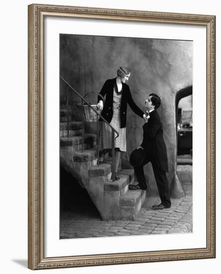 City Lights, Virginia Cherrill, Charlie Chaplin, 1931-null-Framed Photo