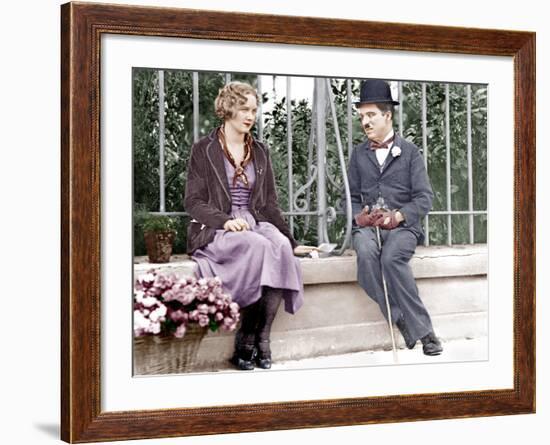 City Lights, Virginia Cherrill, Charlie Chaplin, 1931-null-Framed Photo