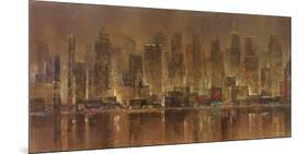 City Lights-Longo-Mounted Giclee Print