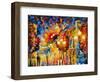 City Lights-Leonid Afremov-Framed Art Print