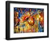 City Lights-Leonid Afremov-Framed Art Print