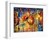 City Lights-Leonid Afremov-Framed Art Print