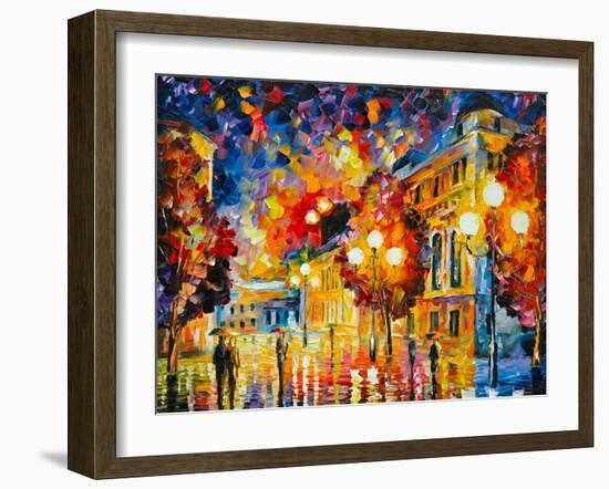 City Lights-Leonid Afremov-Framed Art Print