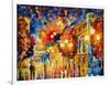 City Lights-Leonid Afremov-Framed Art Print