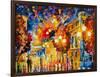 City Lights-Leonid Afremov-Framed Art Print