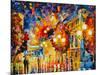 City Lights-Leonid Afremov-Mounted Art Print