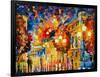 City Lights-Leonid Afremov-Framed Art Print