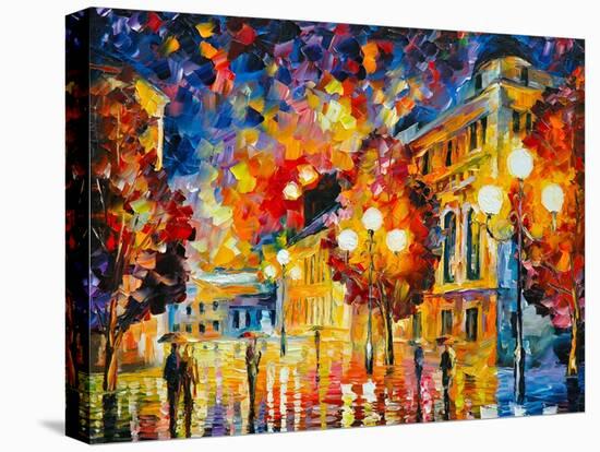 City Lights-Leonid Afremov-Stretched Canvas