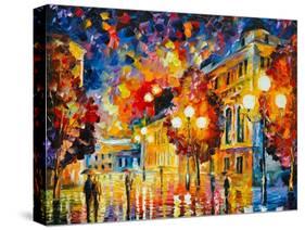 City Lights-Leonid Afremov-Stretched Canvas