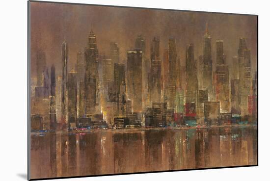 City Lights-Michael Longo-Mounted Art Print