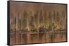 City Lights-Michael Longo-Framed Stretched Canvas