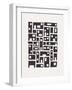 City / Lino Print-Alisa Galitsyna-Framed Photographic Print