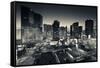 City Lit Up at Dusk, Citycenter Las Vegas, Las Vegas Strip, Las Vegas, Nevada, USA-null-Framed Stretched Canvas