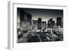 City Lit Up at Dusk, Citycenter Las Vegas, Las Vegas Strip, Las Vegas, Nevada, USA-null-Framed Photographic Print