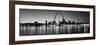 City Lit Up at Night, Gateway Arch, Mississippi River, St. Louis, Missouri, USA-null-Framed Photographic Print