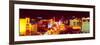 City Lit Up at Night, Las Vegas, Clark County, Nevada, USA-null-Framed Photographic Print